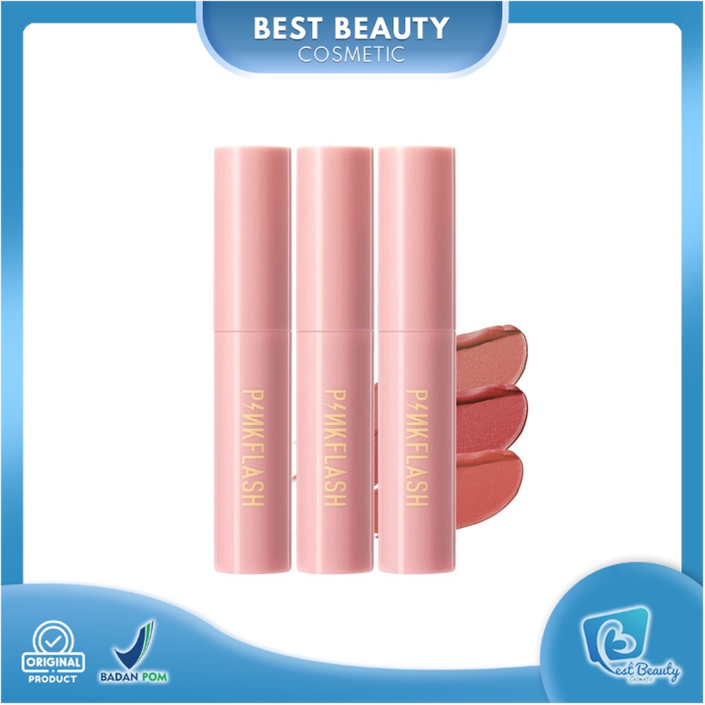 ★ BB ★  PINKFLASH Lip &amp; Cheek Duo Matte Tint | PINKFLASH Lipstick Waterproof Lip &amp; Cheek Tint | PINK FLASH M01