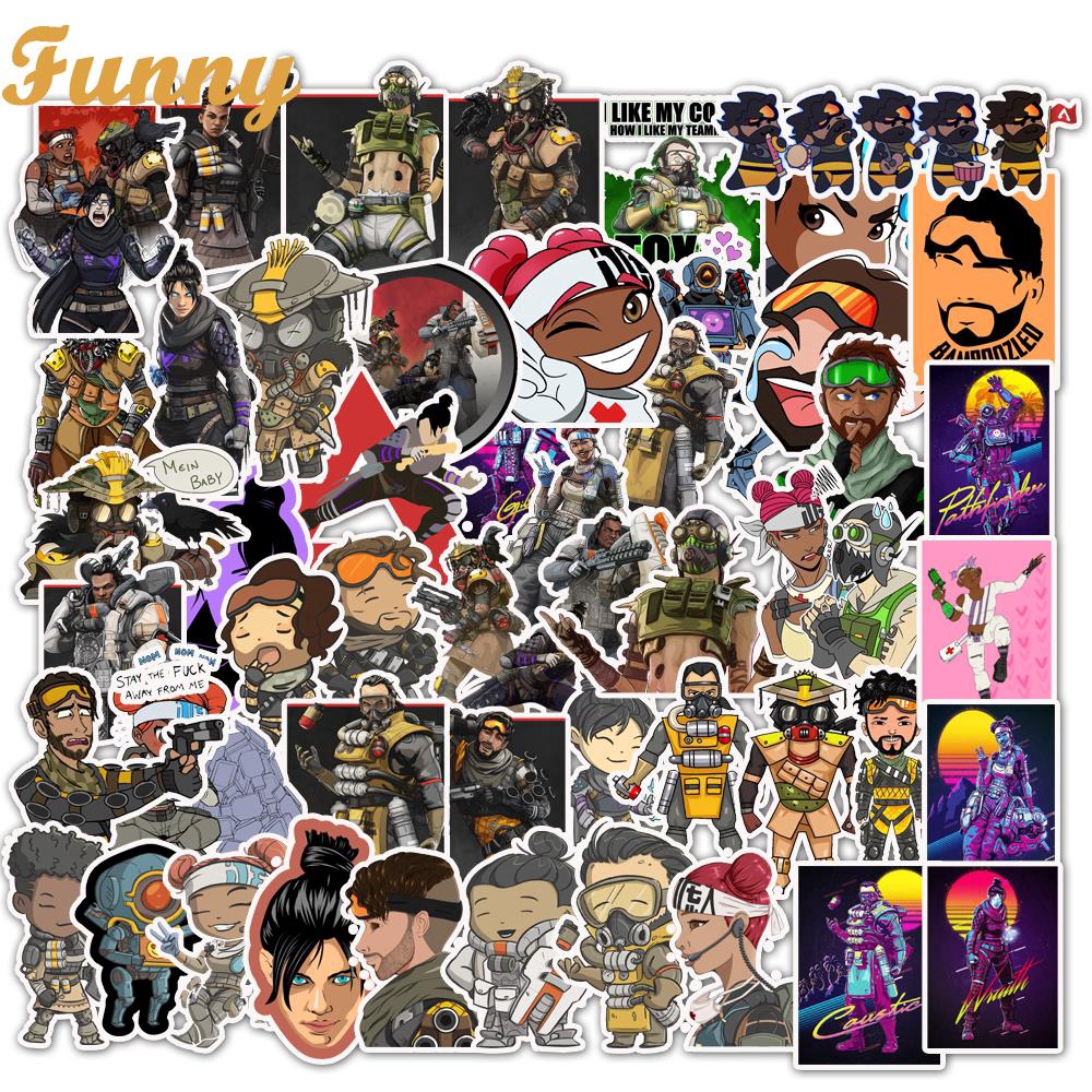 50 Pcs Apex Legends Cartoon Anime Stickers For Children