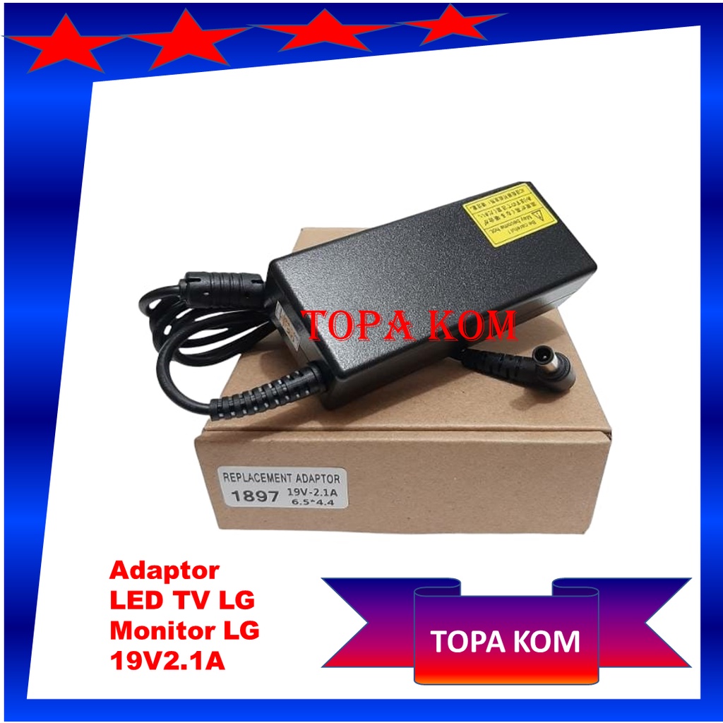 Adaptor Charger Monitor LG TV LED LG 19V 2.1A free kabel power ADAPTOR TV LG 19V 2.1A ORIGINAL ADAPT