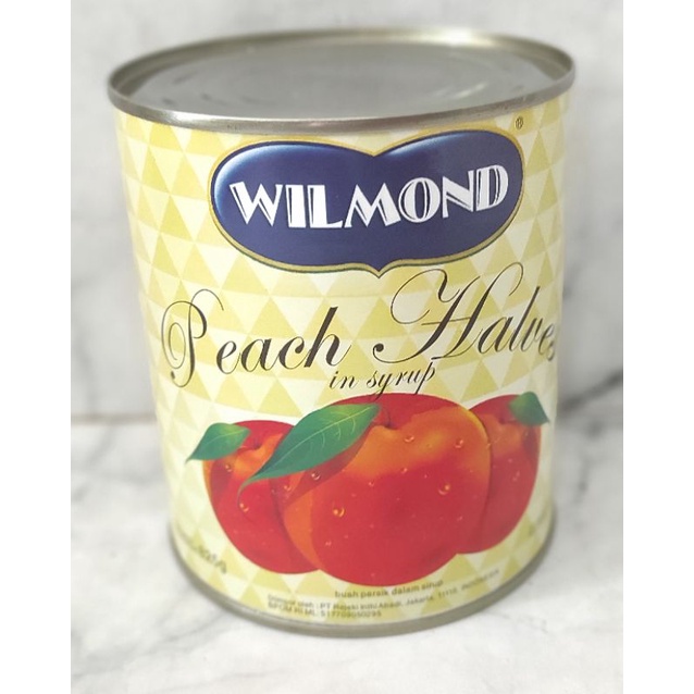 

Wilmond Peach Halves in Syrup Canned Peach Kaleng 825gr