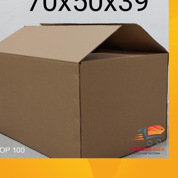 

Ditunggu KARDUS BOX PACKING BESAR JUMBO BIG SIZE PINDAHAN RUMAH TEBAL POLOS UKURAN 70x50x39 ,,