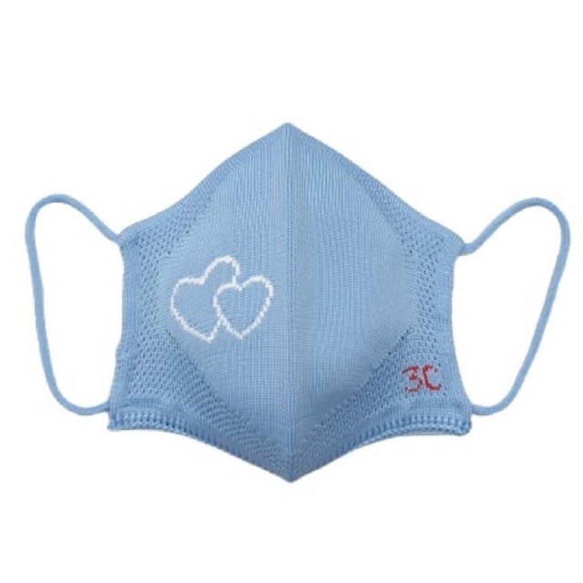 Masker Knit Premiu LV Biru