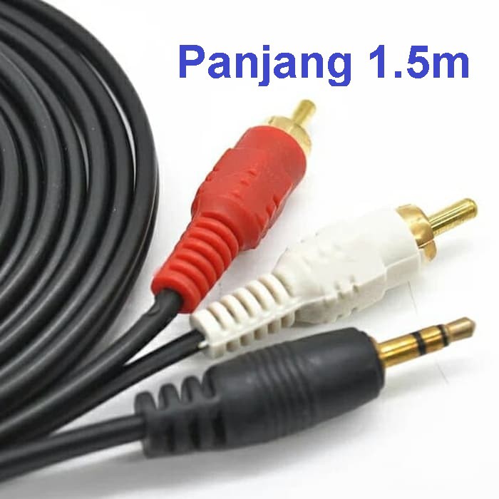 Kabel speaker Aktif Jack Audio AUX 1-1  dan 2-1 panjang 1meter / 1.5meter