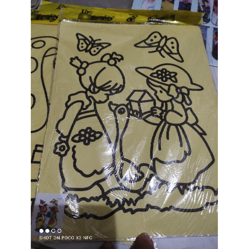 Mainan mewarnai pasir lukis JUMBO