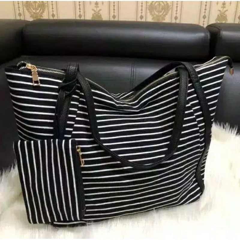 tote bag,nylon stripe,tas awkarin