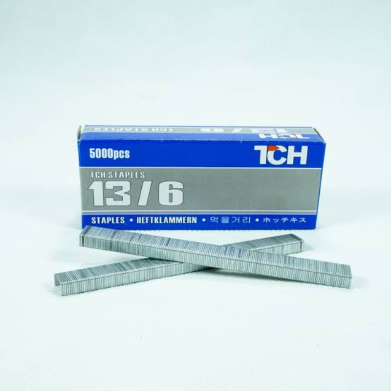 

Isi staples ukuran 13/6 merk TCH ( 5000pcs )