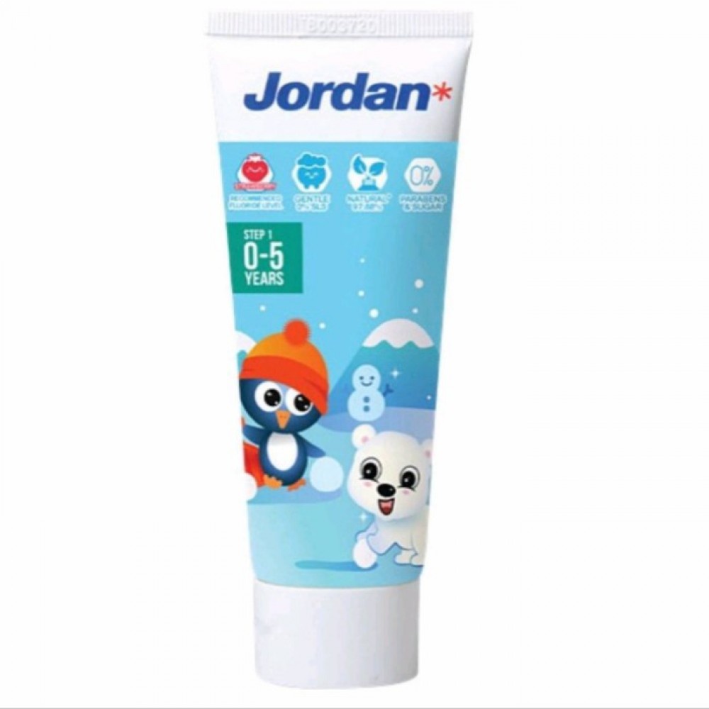 Jordan Kids Toothpaste Pasta Gigi Anak Bayi Step 1 - Strawberry