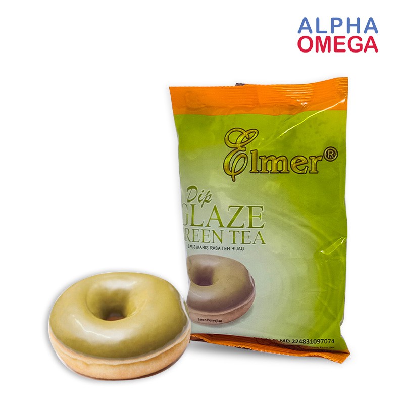

DIP GLAZE ELMER KEMASAN 200 GRAM GREEN TEA - SAUS CAIR TOPPING CELUPAN DONAT