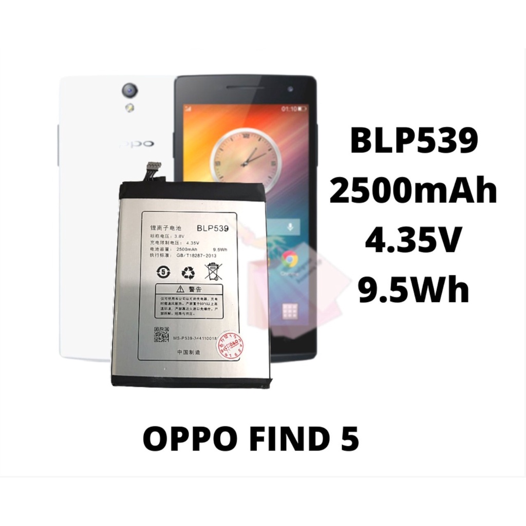 (NC) Batre Baterai Battery Original Oppo Find 5 / BLP539