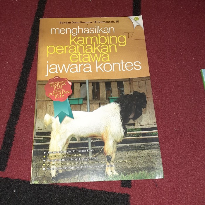 Kambing peranakan etawa jawara kontes