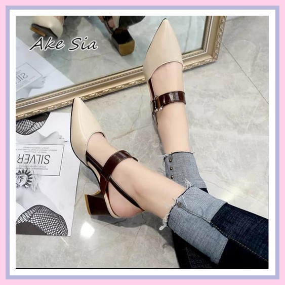 Sepatu  Wanita Heels Zara Original Branded Store Shoes High Hr77 Best Seller Sandal Hak Tahu