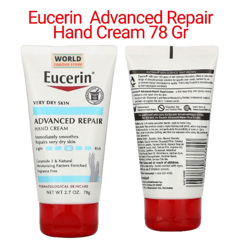 Eucerin Advanced Repair Hand Cream 78 Gr