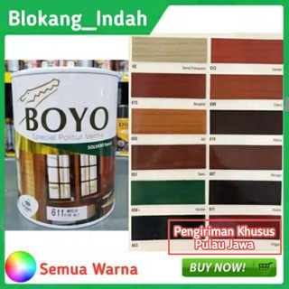 Cat Kayu Politur BOYO 1KG / Vernis Plitur Kayu Boyo 1 Liter | Shopee