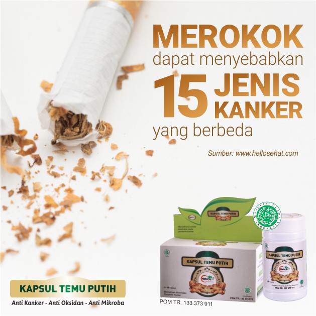 Kapsul Temu Putih Anti Kanker Anti Oksidan  Menjaga Kesehatan Penderita Kanker 100% Herbal Naturafit