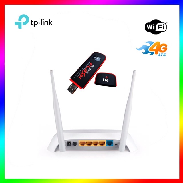 Paket MURAH Hotspot TP-Link TL-MR3420 Dan Advance DT-100 4G LTE USB Modem