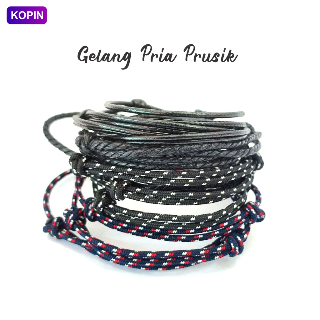 Gelang Pria keren Tali Prusik