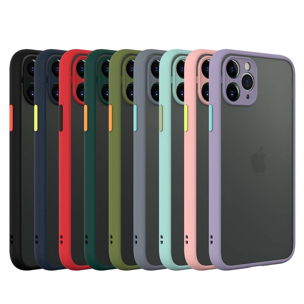 Case Pelindung Kamera Bahan Silikon Matte Untuk iPhone 11 Pro Max 12 Mini 11Pro X XS XR 7 8 Plus SE 2020 2022 SE3 6S 6