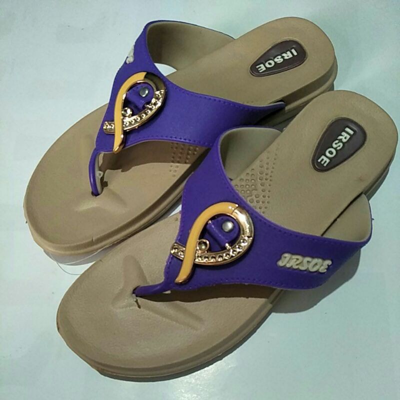 Irsoe - Sendal Jepit Karet Wanita Model Bulat Size 36 - 40