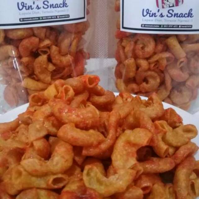 

VINSNACK Makaroni panggang pedas 500Gr