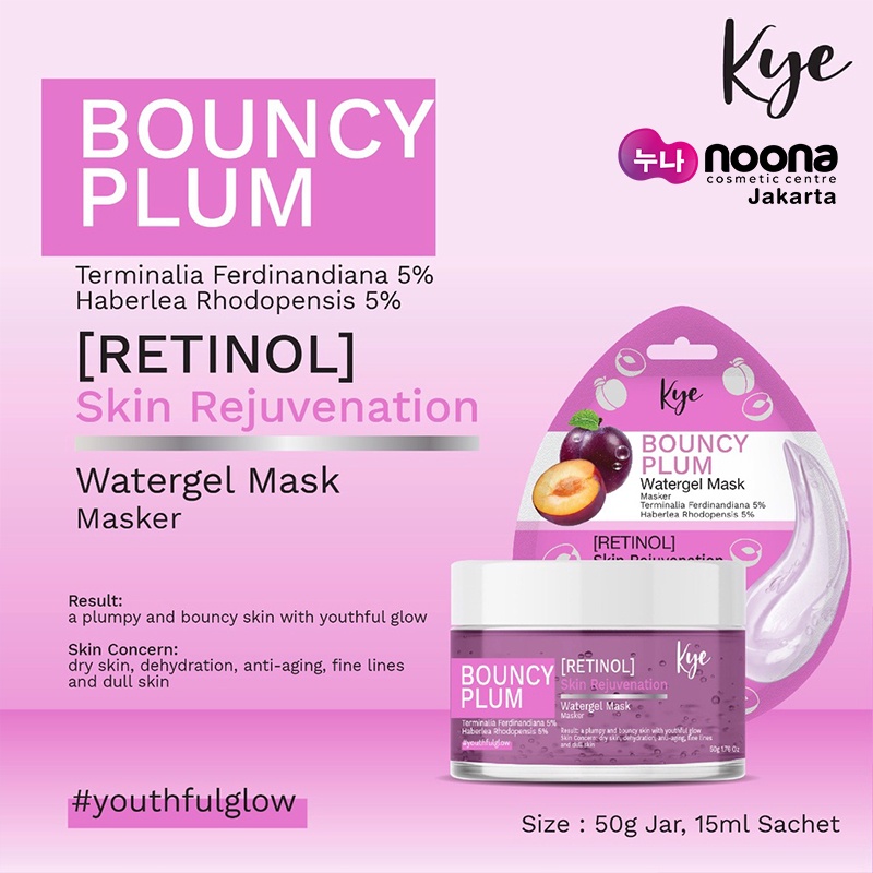 KYE BOUNCY PLUM RETINOL SKIN REJUVENATION WATERGEL MASK 50GR