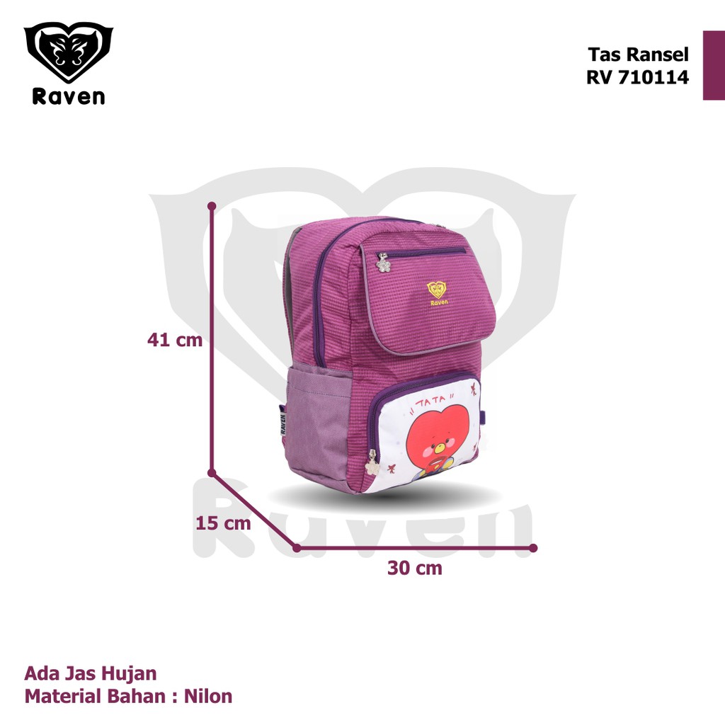 [KLIKTAS] Tas ransel anak sekolah perempuan SD RAVEN 710114 backpack BTS