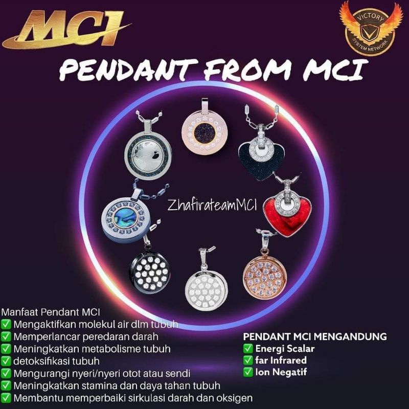 pendant/ kalung kesehatan MCI original PT MGI/harga satuan/ecer