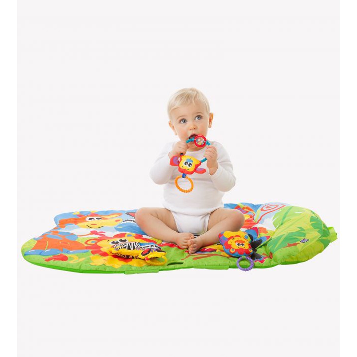 Playgro Baby 5 in 1 Safari Super Gym - Matras Bermain Anak Bayi 0m+