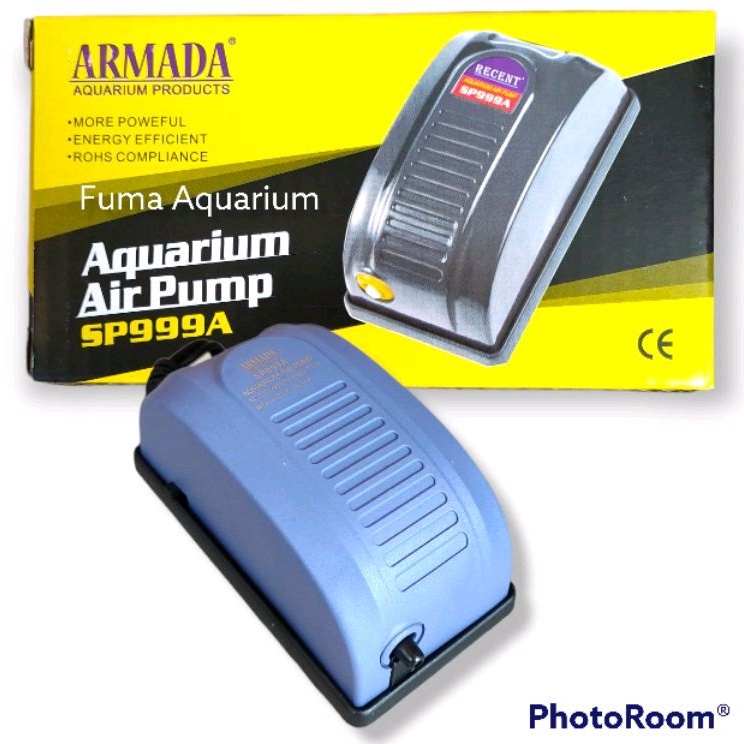 Armada SP 999A Mesin Aerator Airpump Gelembung Udara Akuarium Armada 1 Lubang
