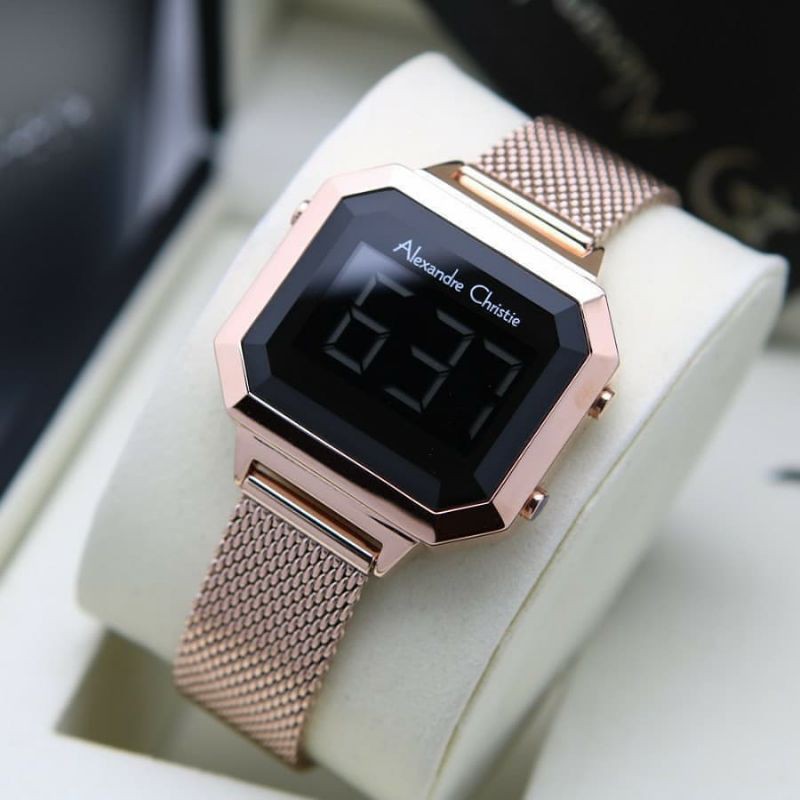 Jam Tangan Alexander Christie Wanita Rosegold ac9338 Original