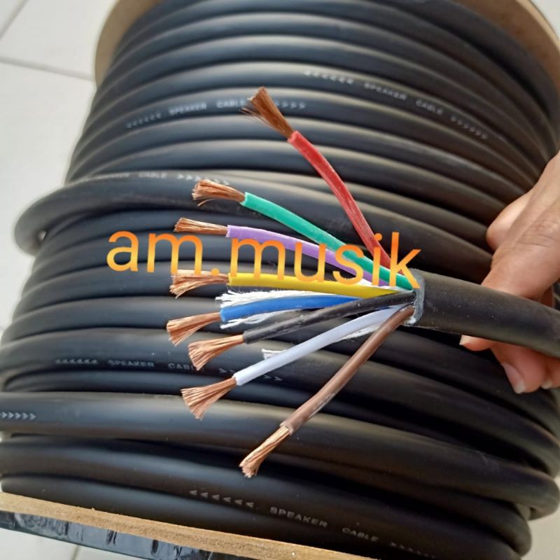 KABEL SPEAKER CRIMSON 8x1,5 SERABUT TEMBAGA HARGA PER 1 METER KABEL ISI 8 8x1.5