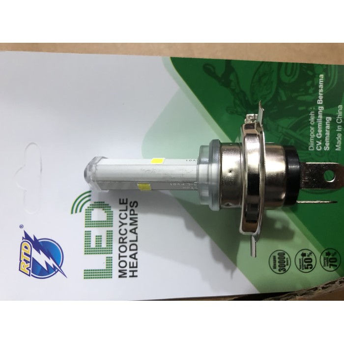  Lampu  LED  depan H4 6  sisi  M11p RTD  motor vixion ninja dll 