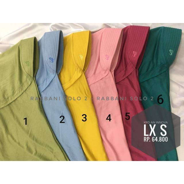 Kerudung rabbani innova lx size s warna - jilbab instant rabbani - kerudung instant - hijab rabbani 