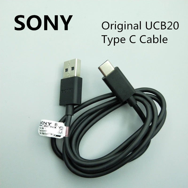 Kabel Data Charger Sony USB Type C UCB20 Xperia X XZ XZ1 XZ2 Premium XZs XA1 Ultra Plus Original