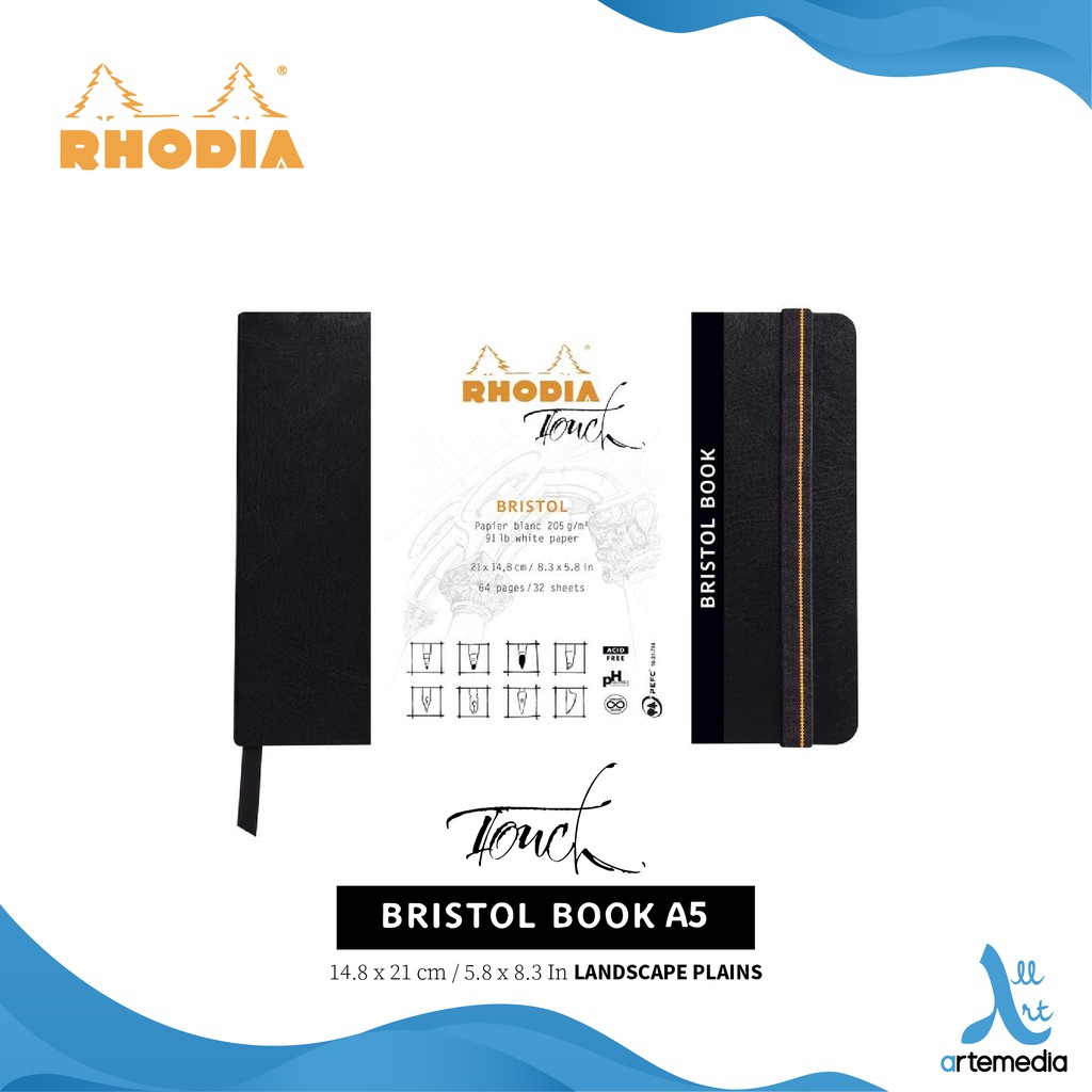 

Rhodia Touch Bristol Book Soft Sketchbook Buku Sketsa Catatan