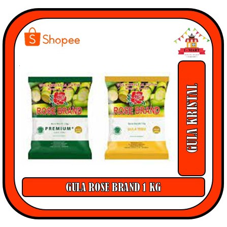 

Rose Brand Gula Tebu 1 kg | Kristal Putih Kuning dan Hijau