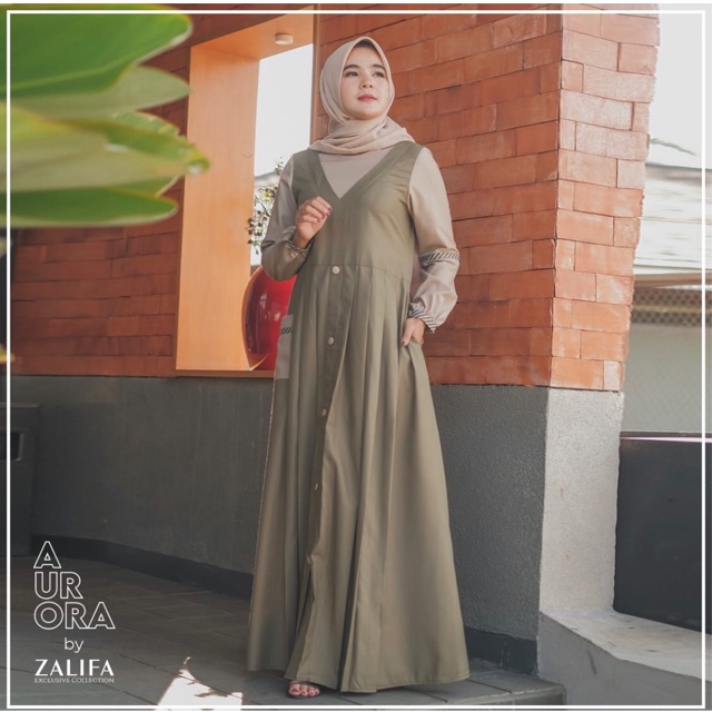 Dress aurora army by zalifa