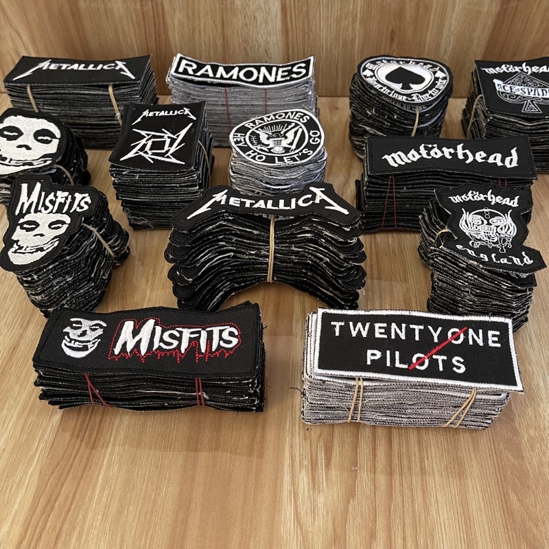 Patch Emblem Band / Emblem Jahit Bordir / Emblem Jaket Kemeja Celana Kaos