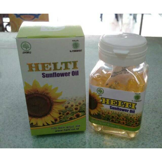 Kapsul Bunga Matahari Helti Healthy Sunflower Isi 60 Shopee Indonesia