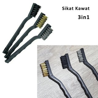 Sikat Kawat Mini 3 pcs - Yukido Sikat Kawat 7 inch 3 in 1 Set