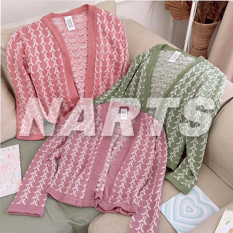 Edrea Crop Cardy / Atasan Baju Rajut Wanita