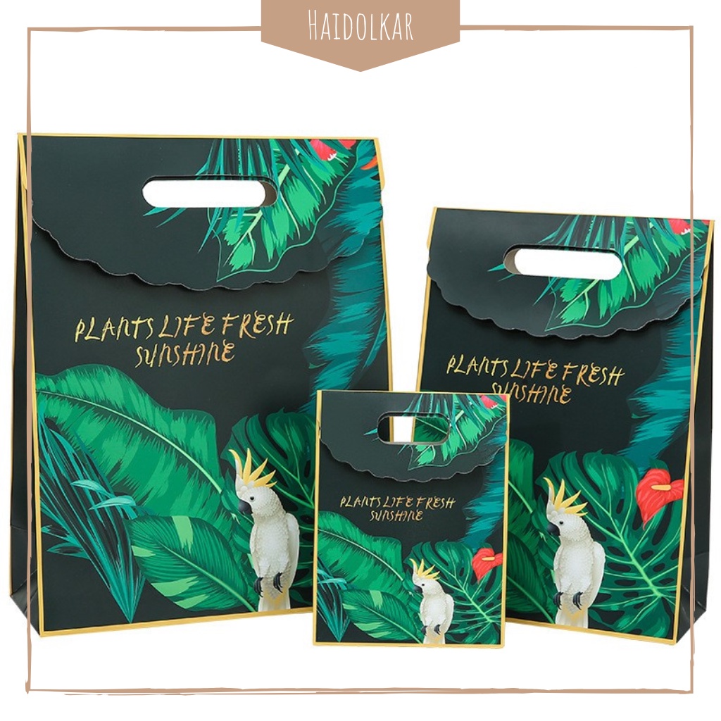 

Paper bag kado XL kantong bird nature paper bag baju tas fancy tebal