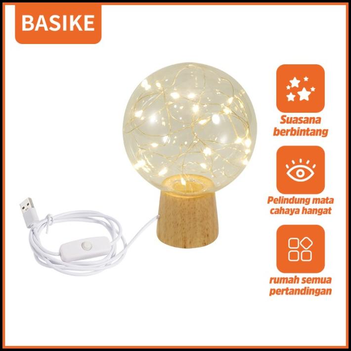 Lampu Meja Lampu Led Isi Ulang Panjang Kabel 1M Hadiah Dekoratif