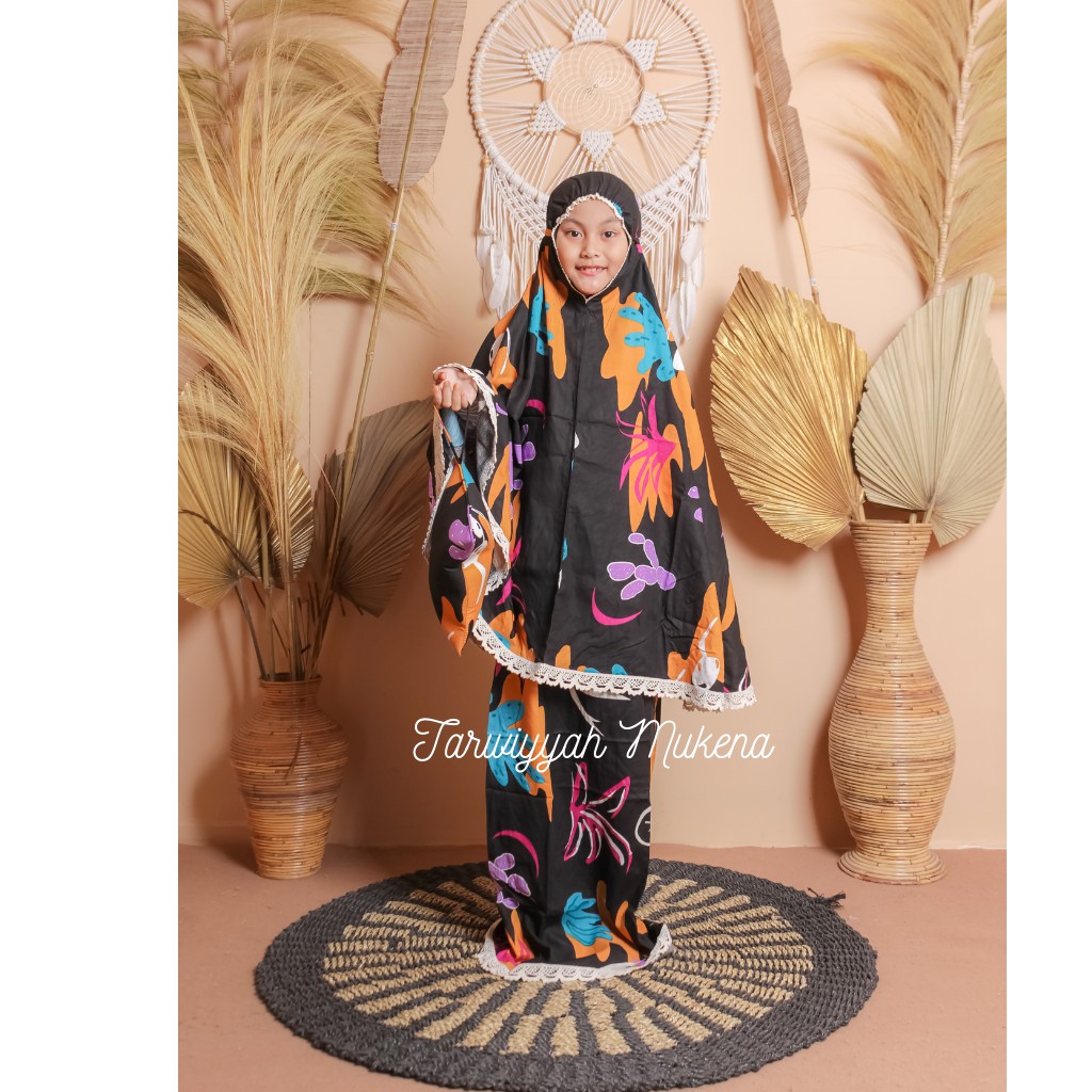 Mukena Anak Rayon Motif Terbaru / Umur 4 - 8 Tahun