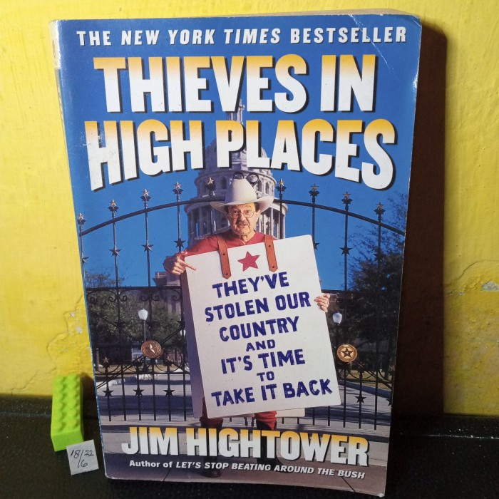 buku bahasa Inggris thieves in high places by Jim hightower 280 hal