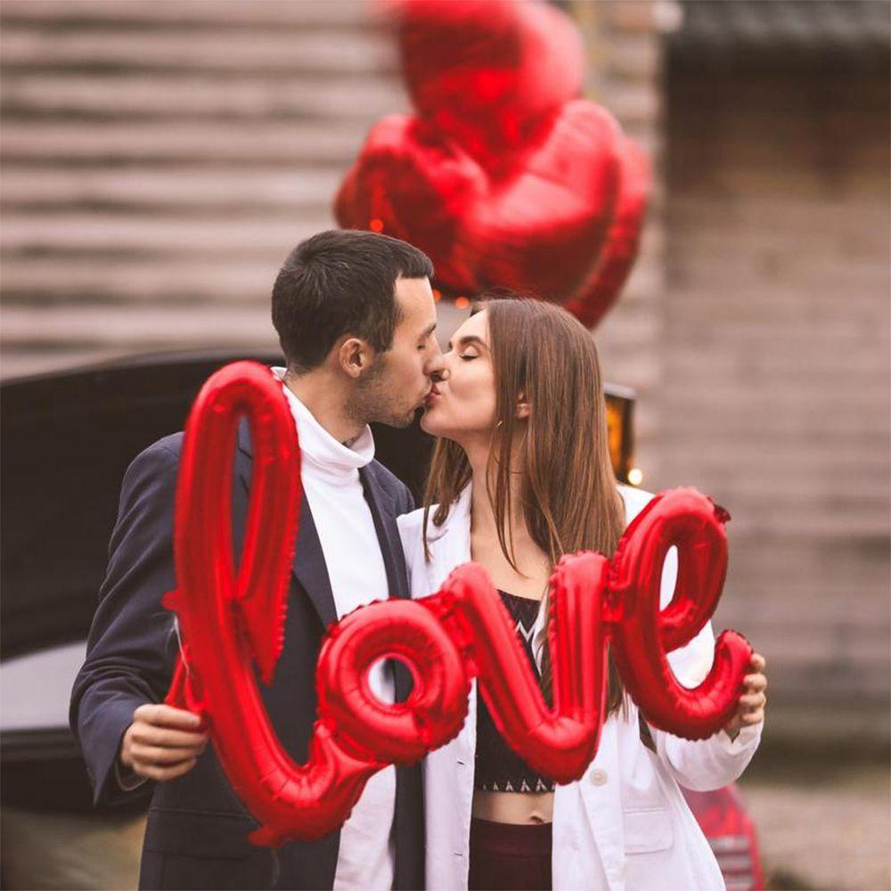 [Elegan] Balon Foil Hati Untuk Pengantin Kekasih Istri Anniversary Ulang Tahun Valentines Party Decoration