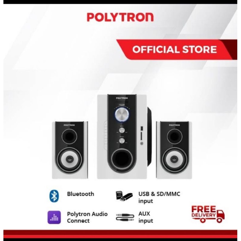 Speaker Multimedia Polytron PMA 9300 Black/White