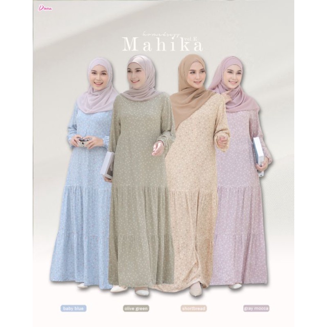 DZEERA - MAHIKA DAILY DRESS VOL. E / gamis wanita muslimah bahan rayon