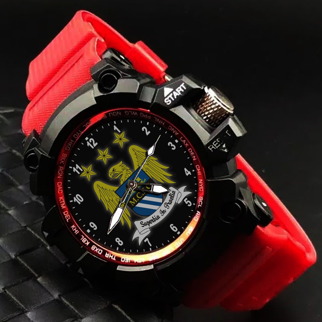 (EXCLUSIVE) JAM TANGAN MANCHESTER CITY 2 (STRAP WARNA)