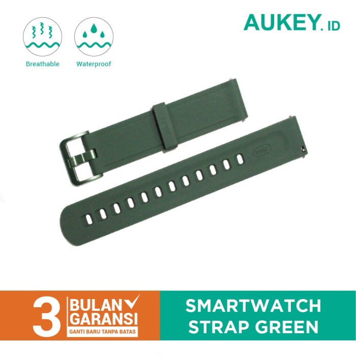 Aukey LS-02 LS02 Rubber Strap Smartwatch Tali Pengganti Jam - Green