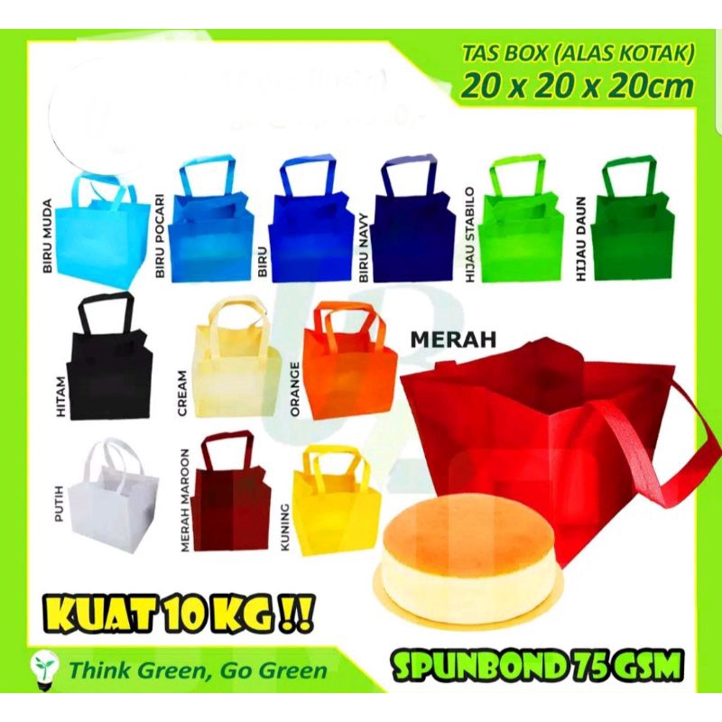 

Tas Spunbond ukuran 20x20x20
